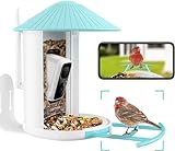 Netvue Birdfy Lite-Mangiatoia per Uccelli con Videocamera, Casetta per Uccelli da Esterno,...